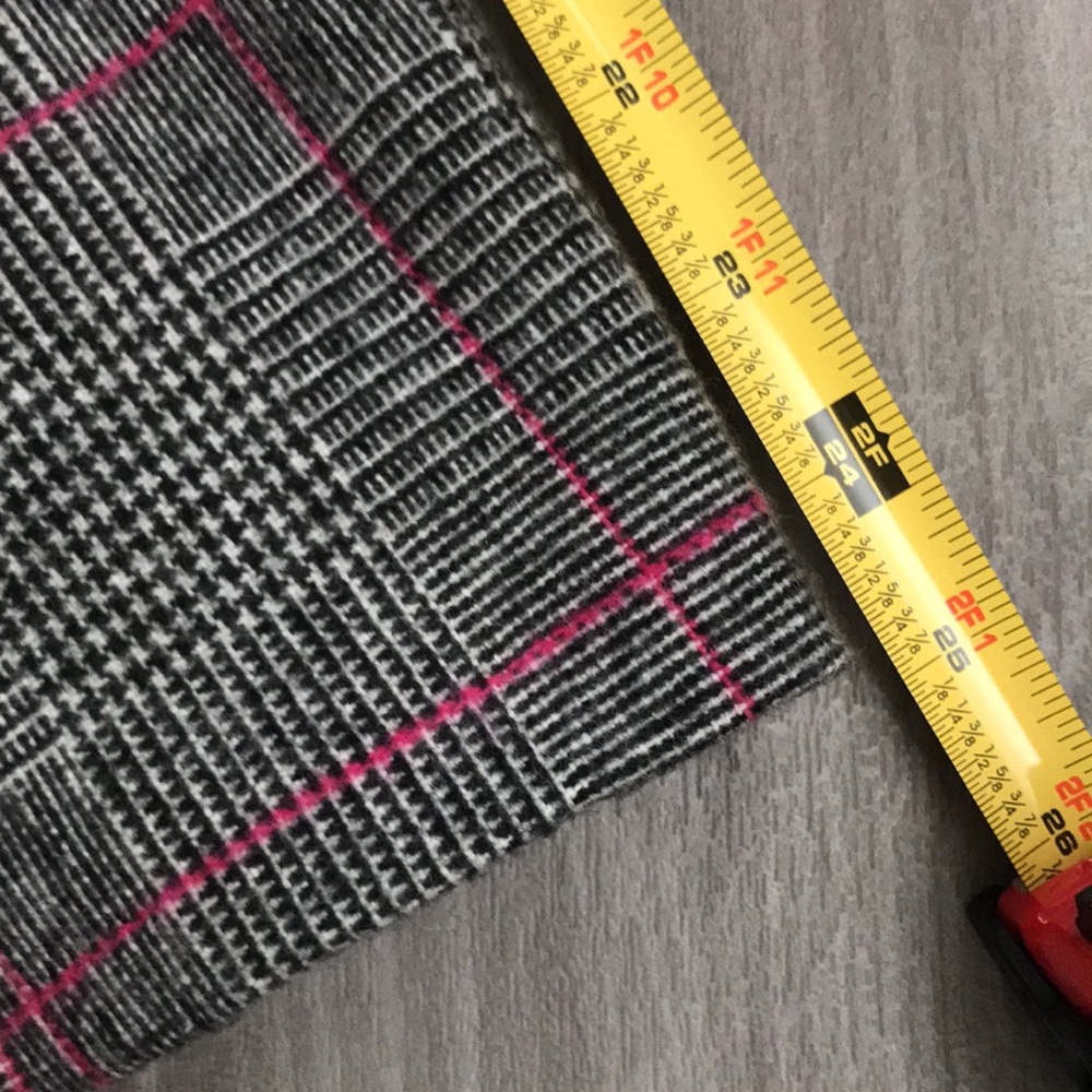 J Crew Glen Plaid Topcoat Wool Black Ivory Plum Size 4 - Picture 16 of 16